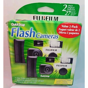 Fujifilm QuickSnap Value 2 Pack Single Use Disposable Flash Cameras
